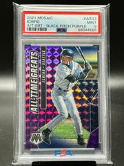 Ichiro [Quick Pitch Purple] Baseball Cards 2021 Panini Mosaic All Time Greats Prices