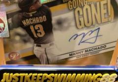 Manny Machado [Gold] #GA-MM Baseball Cards 2023 Topps Pristine Going Gone Autographs Prices