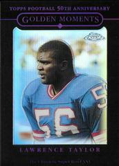 Lawrence Taylor [Black Refractor] #159 Football Cards 2005 Topps Chrome Prices