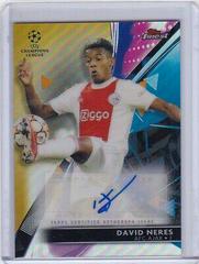 David Neres [Gold] Soccer Cards 2021 Topps Finest UEFA Champions League Autographs Prices
