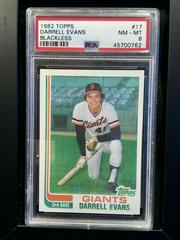 Darrell Evans [Blackless] Baseball Cards 1982 Topps Prices