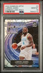 LeBron James [Holo] #4 Basketball Cards 2022 Panini Donruss Optic Express Lane Prices