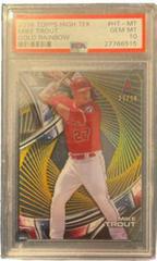 Mike Trout [Gold Rainbow] Baseball Cards 2016 Topps High Tek Prices