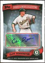 Cliff Pennington #CPE Baseball Cards 2010 Topps Peak Performance Autographs Prices