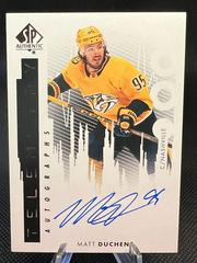 Matt Duchene Hockey Cards 2022 SP Authentic Telemetry Autographs Prices