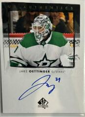 Jake Oettinger Hockey Cards 2022 SP Authentic UD Autographs Prices