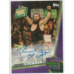 Braun Strowman [Purple] Wrestling Cards 2019 Topps WWE Money in the Bank Autographs Prices