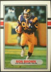 Ron Brown Football Cards 1989 Topps Traded Prices