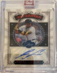 Ronald Acuna Jr. [Red] #SS-RA Baseball Cards 2022 Panini Three and Two Superstar Signatures Prices