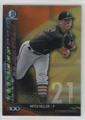 Mitch Keller [Orange Refractor] Baseball Cards 2017 Bowman Scouts' Top 100 Prices