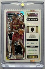 Evan Mobley [Stub Die Cut] #47 Basketball Cards 2022 Panini Contenders Prices