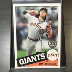 TIM LINCECUM #85TB-40 Baseball Cards 2020 Topps Update 1985 35th Anniversary Prices