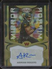 Armani Rogers [Bronze] #MS100 Football Cards 2023 Panini Certified Mirror Signatures Prices