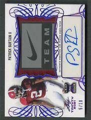 Patrick Surtain II [Purple] #PA-PS2 Football Cards 2021 Leaf Trinity Patch Autographs Prices