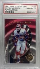 Antowain Smith [Platinum Red] Football Cards 1997 Pinnacle Totally Certified Prices