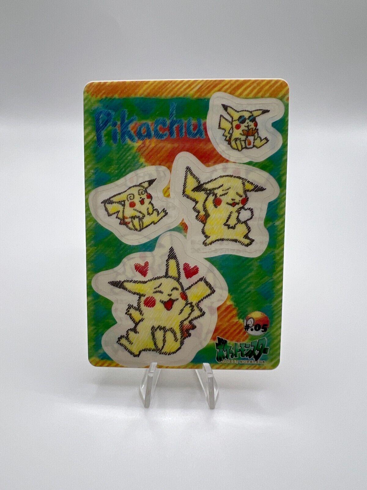 Pikachu #5 Pokemon Japanese Sealdass Stitch Touch