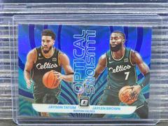 Jaylen Brown, Jayson Tatum [Holo] #2 Basketball Cards 2022 Panini Donruss Optic Optical Illusions Prices