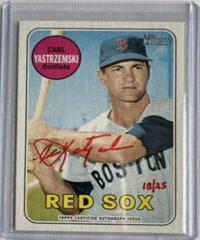 Carl Yastrzemski [Red Ink] #CY Baseball Cards 2018 Topps Heritage Real One Autographs Prices
