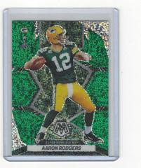 Aaron Rodgers [Green Sparkle] Football Cards 2022 Panini Mosaic Prices