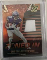 Justin Jefferson [Prime] #ZI-12 Football Cards 2022 Panini Zenith Zoned In Prices