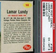 Lamar Lundy [Hand Cut] Football Cards 1962 Post Cereal Prices