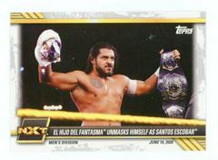 El Hijo del Fantasma Unmasks Himself as Santos Escobar #38 Wrestling Cards 2021 Topps WWE NXT Prices