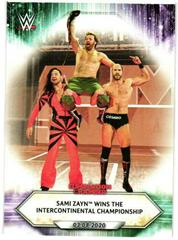 Sami Zayn Wins the Intercontinental Championship #34 Wrestling Cards 2021 Topps WWE Prices