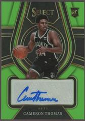 Cameron Thomas [Green Prizm] Basketball Cards 2021 Panini Select Rookie Signatures Prices