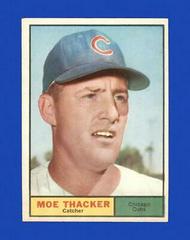 Moe Thacker #12 Baseball Cards 1961 Topps Prices