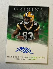 Marquez Valdes Scantling [Green] #RA-MV Football Cards 2018 Panini Origins Rookie Autographs Prices