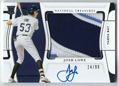 Josh Lowe [Material Signature] #125 Baseball Cards 2022 Panini National Treasures Prices