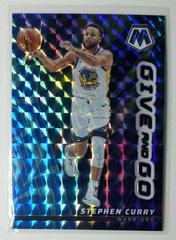Stephen Curry [Reactive Blue] #11 Basketball Cards 2022 Panini Mosaic Give and Go Prices