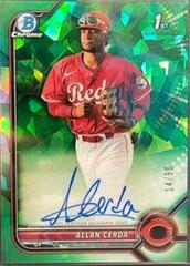Allan Cerda [Green] Baseball Cards 2022 Bowman Chrome Sapphire Autographs Prices