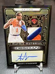 Amar'e Stoudemire [Yellow] Basketball Cards 2021 Panini Obsidian Matrix Material Autographs Prices
