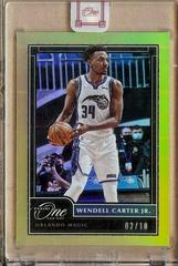 Wendell Carter Jr. [Gold] #100 Basketball Cards 2020 Panini One and One Prices