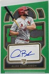 Alec Burleson [Green] #DRA-AB Baseball Cards 2023 Topps Definitive Rookie Autographs Collection Prices