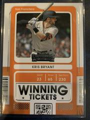 Kris Bryant #WT-KB Baseball Cards 2021 Panini Contenders Winning Tickets Prices