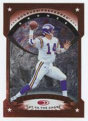 Brad Johnson [Cut to the Chase] Football Cards 1997 Panini Donruss Preferred Prices