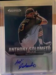 Anthony Solometo #AU-AS Baseball Cards 2022 Panini Prizm Draft Picks Autographs Prices