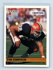 Tim Simpson #114 Football Cards 1992 Courtside Prices
