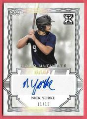 Nick Yorke [Silver Spectrum] #BA-NY1 Baseball Cards 2020 Leaf Ultimate Autographs Prices