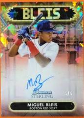 Miguel Bleis [Rose Gold] #SSA-MB Baseball Cards 2022 Bowman Sterling Signage Autographs Prices