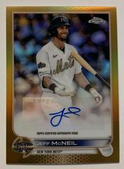 Jeff McNeil [Gold] #ASGA-JM Baseball Cards 2022 Topps Chrome Update All Star Game Autographs Prices