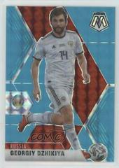 Georgiy Dzhikiya [Blue Fluorescent Mosaic] Soccer Cards 2021 Panini Mosaic UEFA Euro 2020 Prices