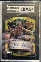 Kevin Holland [Gold Disco] #RS-KHL Ufc Cards 2021 Panini Select UFC Rookie Signatures Prices