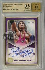 Bret 'Hit Man' Hart [Purple] #A-BH Wrestling Cards 2020 Topps WWE Transcendent Autographs Prices