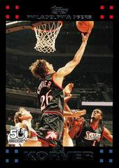 Kyle Korver Basketball Cards 2007 Topps Prices