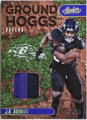 J. K. Dobbins [Gold] #GH-12 Football Cards 2023 Panini Absolute Ground Hoggs Materials Prices