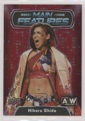 Hikaru Shida [Red] Wrestling Cards 2022 Upper Deck AEW Main Features Prices