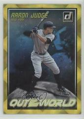 Aaron Judge [Gold] Baseball Cards 2018 Panini Donruss Out of This World Prices